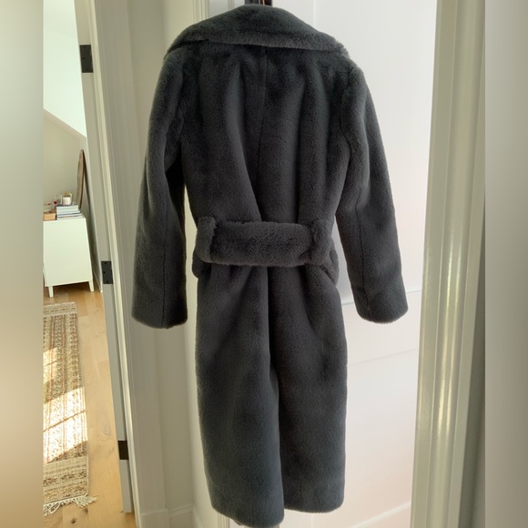 🩷VALENTINE’S DAY SPECIAL🩷 Proenza Schouler White Label Belted Faux Fur Coat - Picture 10 of 14